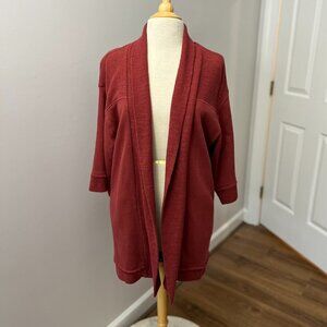 Soft Surroundings Mauve Cardigan Topper 3/4 Sleeve